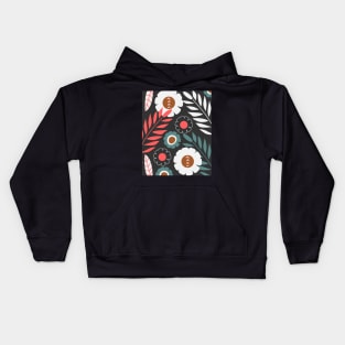 Tribal floral decor Kids Hoodie